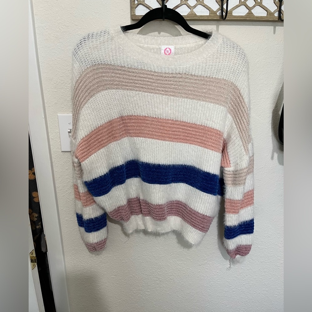 Multi colored stripe sweater